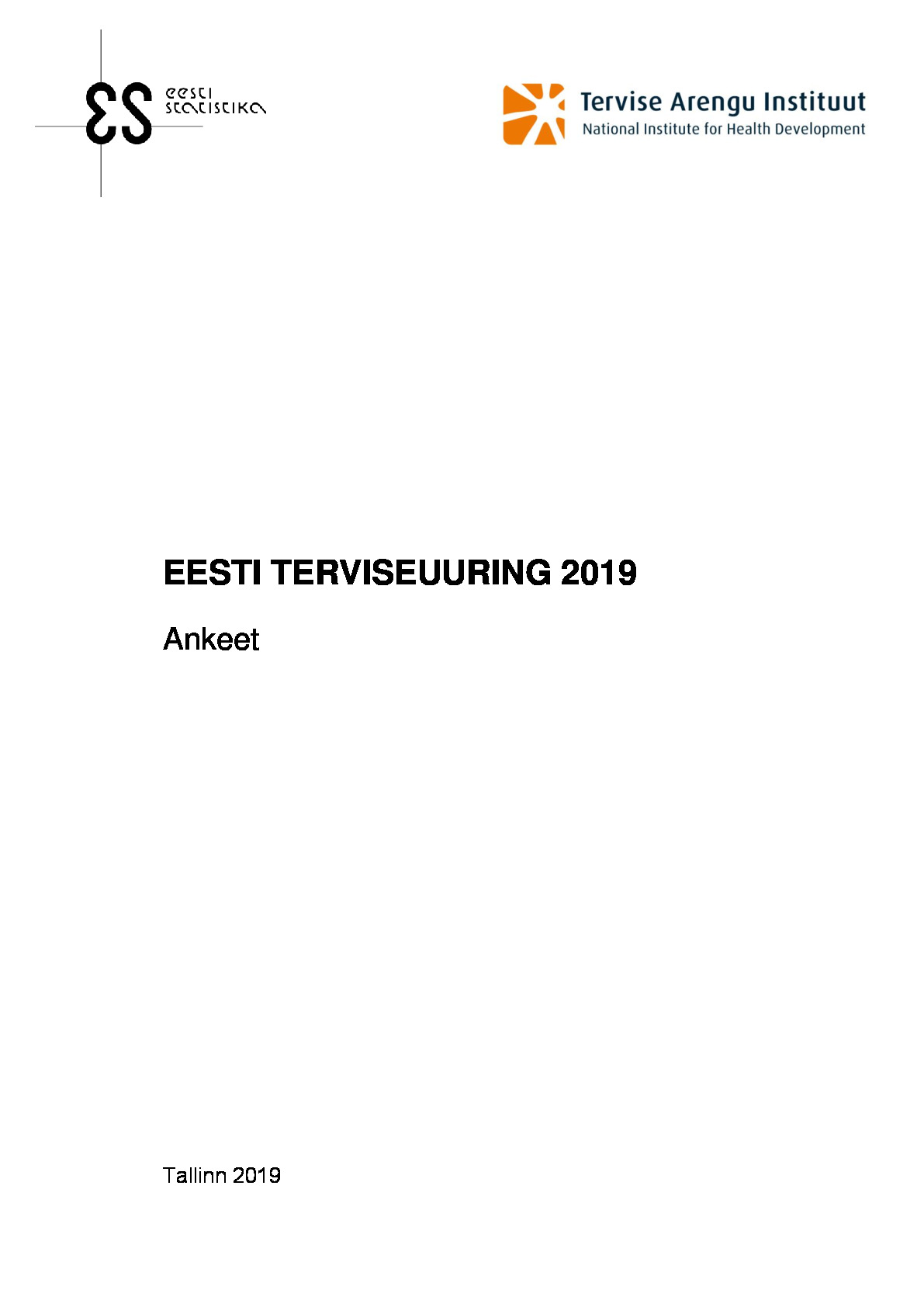 Eesti Terviseuuring 2019 ankeet eesti k