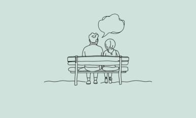 inimesed jutustavad pargipingil