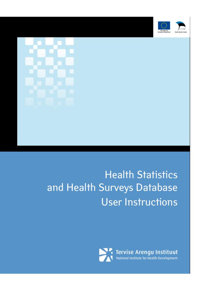 Health Statistics and Health Surveys Database user instructions
