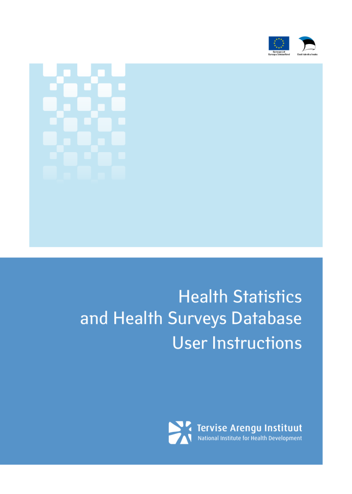 Health Statistics and Health Surveys Database user instructions