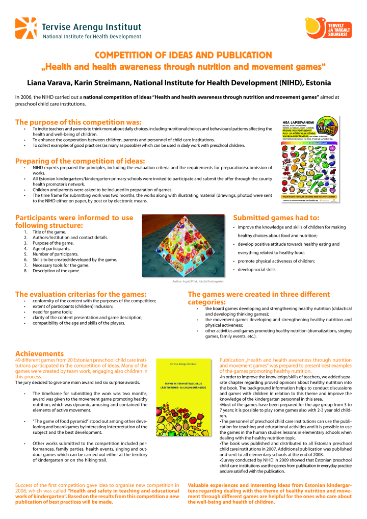Competition of ideas and publication
