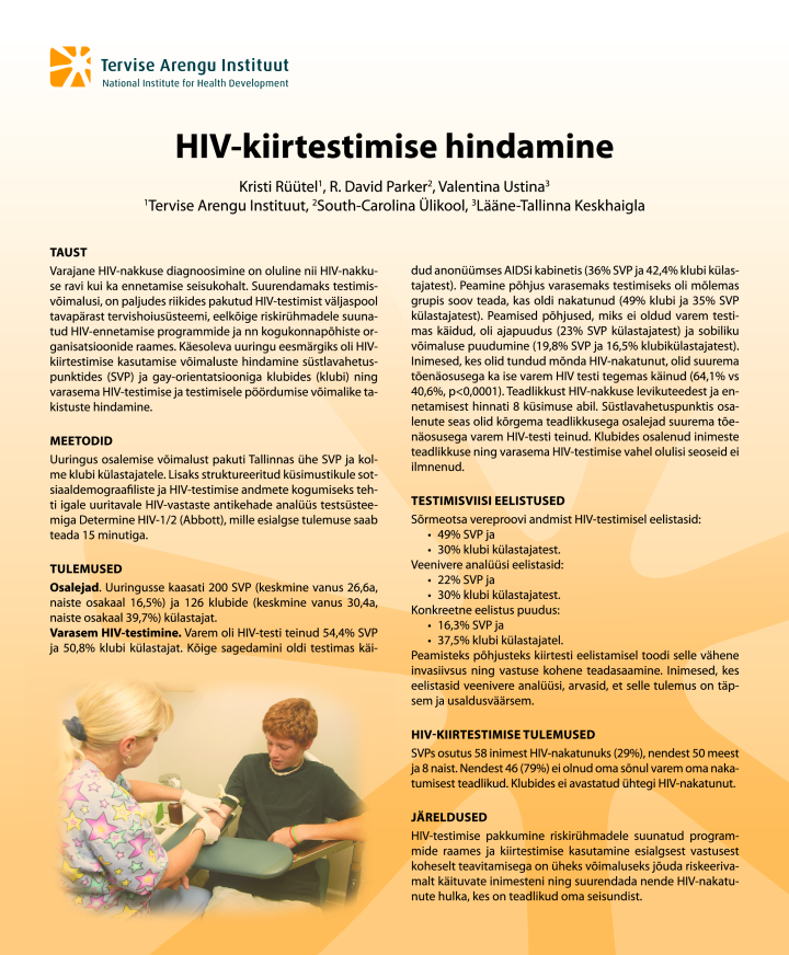 HIV-kiirtestimise hindamine