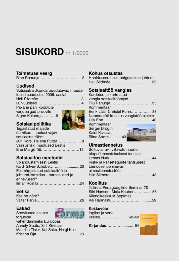 Sotsiaaltöö 1/2006