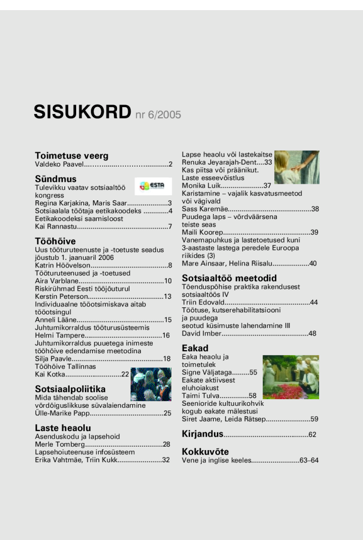 Sotsiaaltöö 6/2005