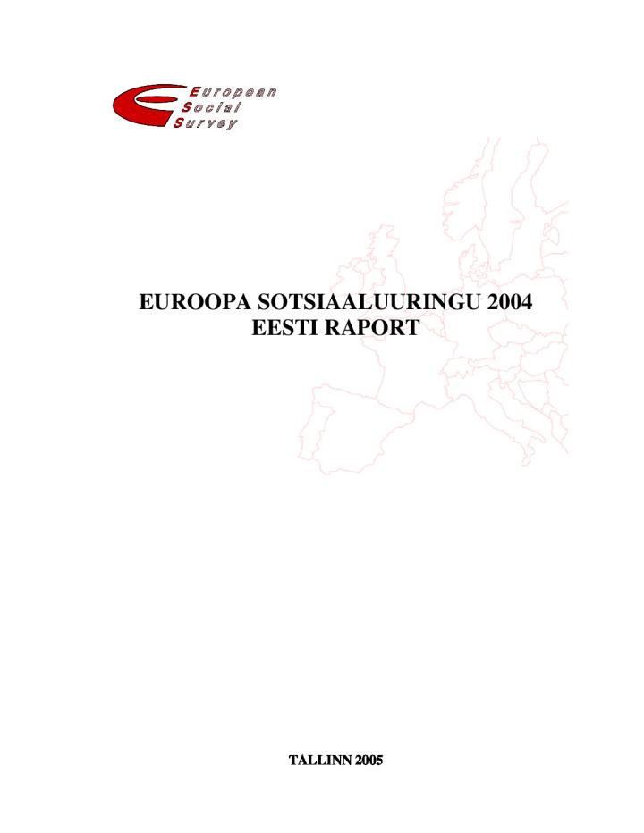 Euroopa sotsiaaluuringu 2004 Eesti raport
