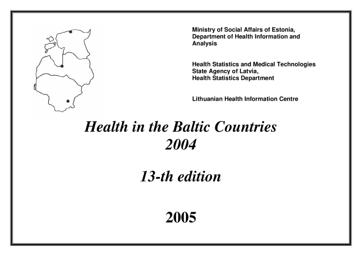 Health in the Baltic Countries. 2004