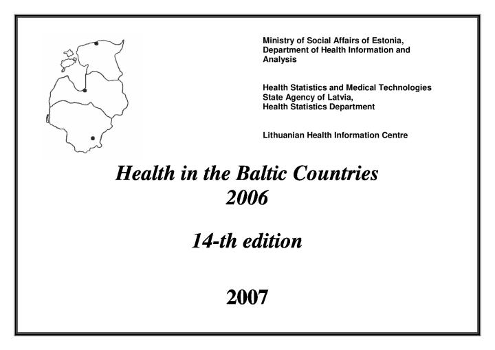 Health in the Baltic Countries. 2006