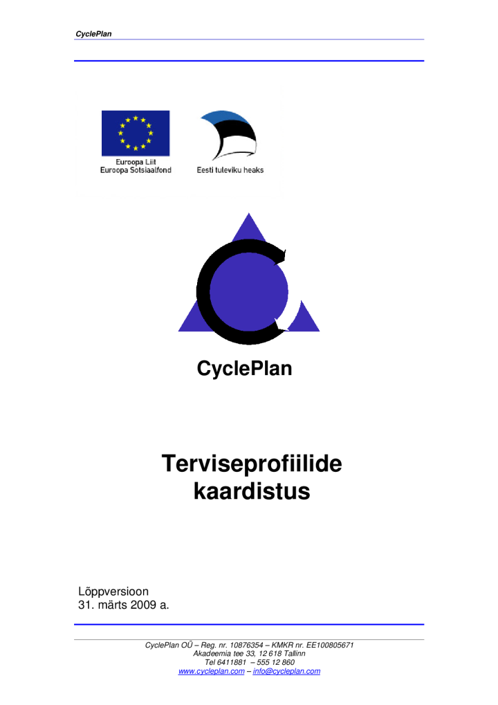 Terviseprofiilide kaardistus