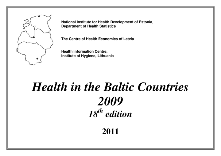 Health in the Baltic Countries. 2009