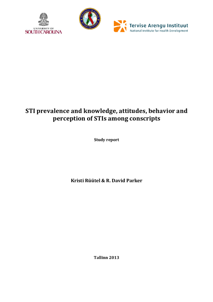 STI prevalence and knowledge, attitudes, behavior and perception of STIs among conscripts