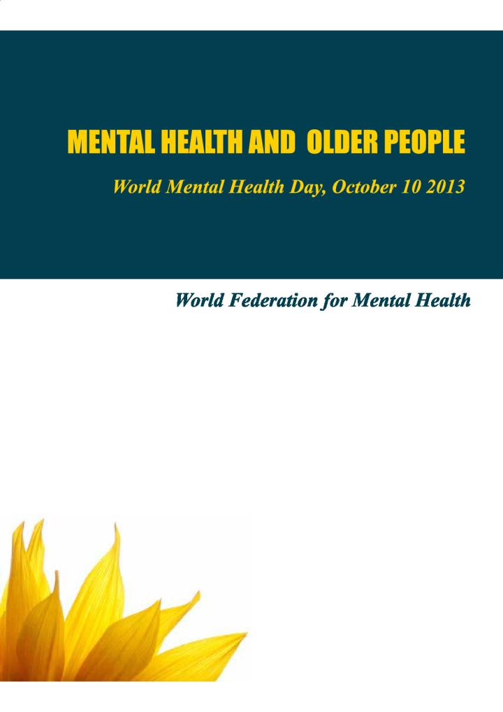 Mental Health and Older People