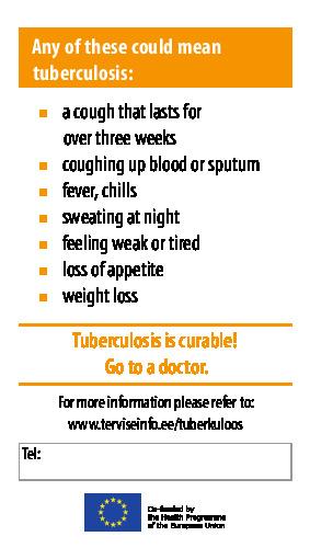 Tuberculosis is curable!