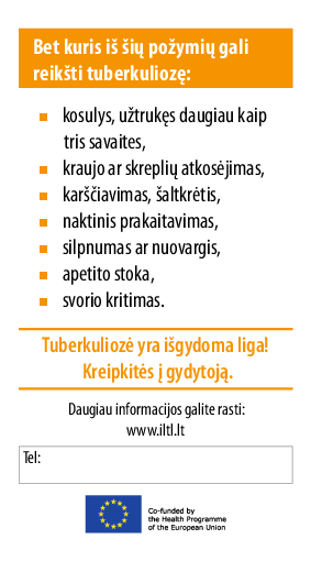 Tuberkuliozė yra išgydoma liga!