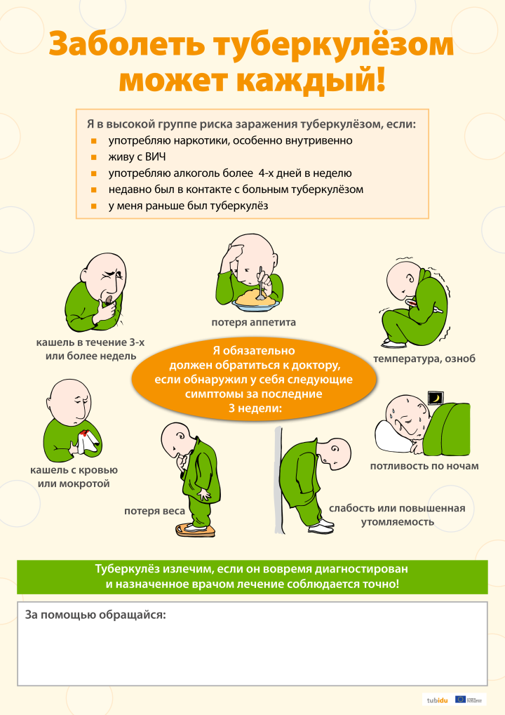 Заболеть туберкулёзом может каждый!