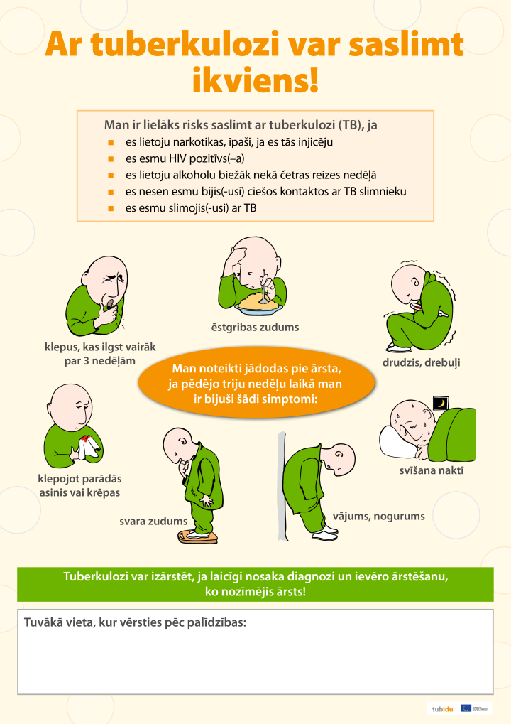 Ar tuberkulozi var saslimt ikviens!