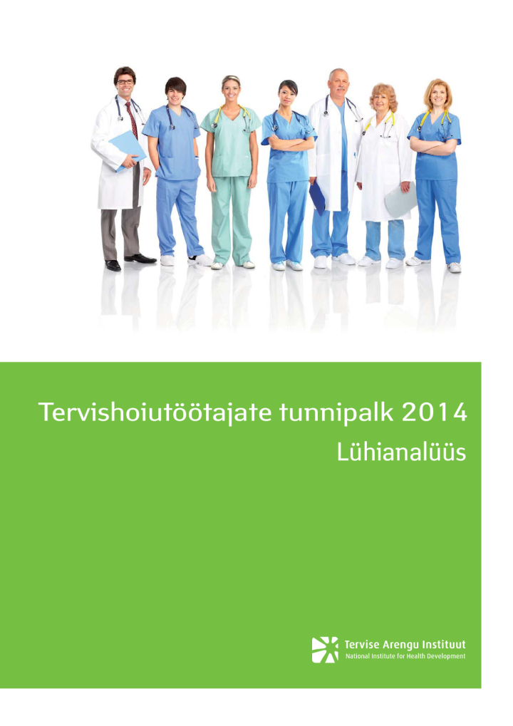 Tervishoiutöötajate tunnipalk, märts 2014