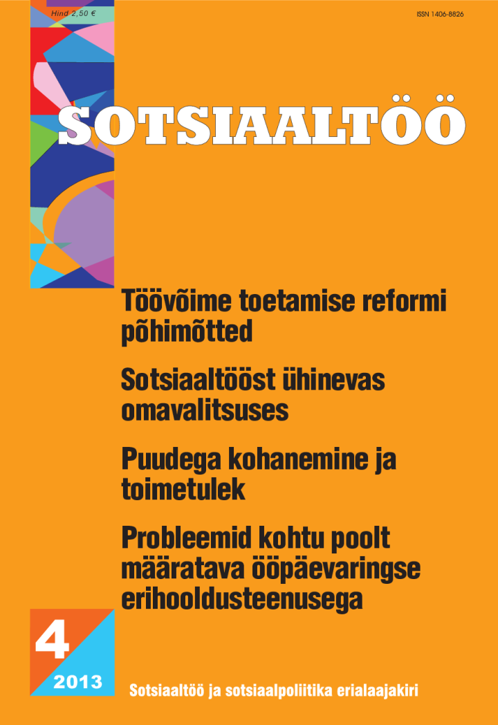 Sotsiaaltöö 4/2013 