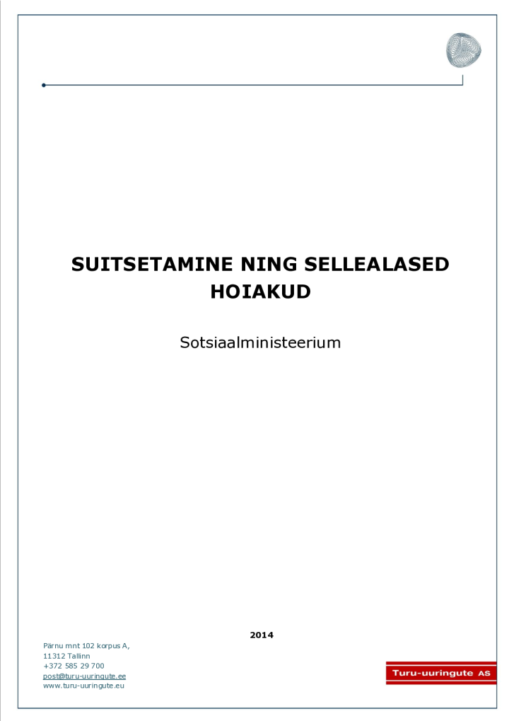 Suitsetamine ning sellealased hoiakud