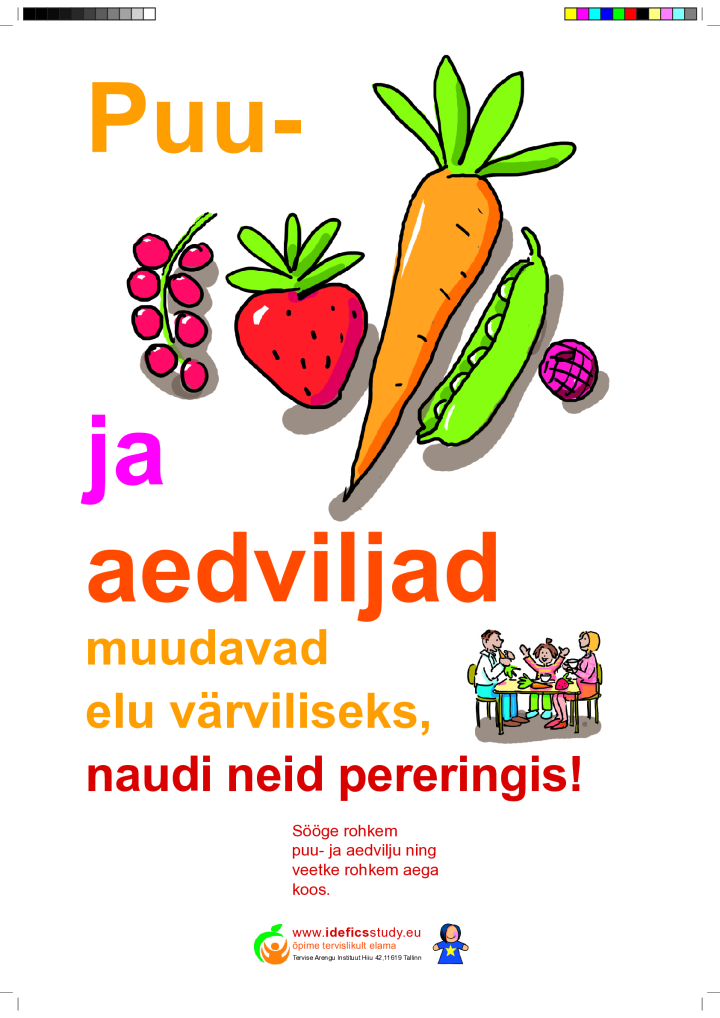 Puu- ja aedviljad muudavad elu värviliseks, naudi neid pereringis!