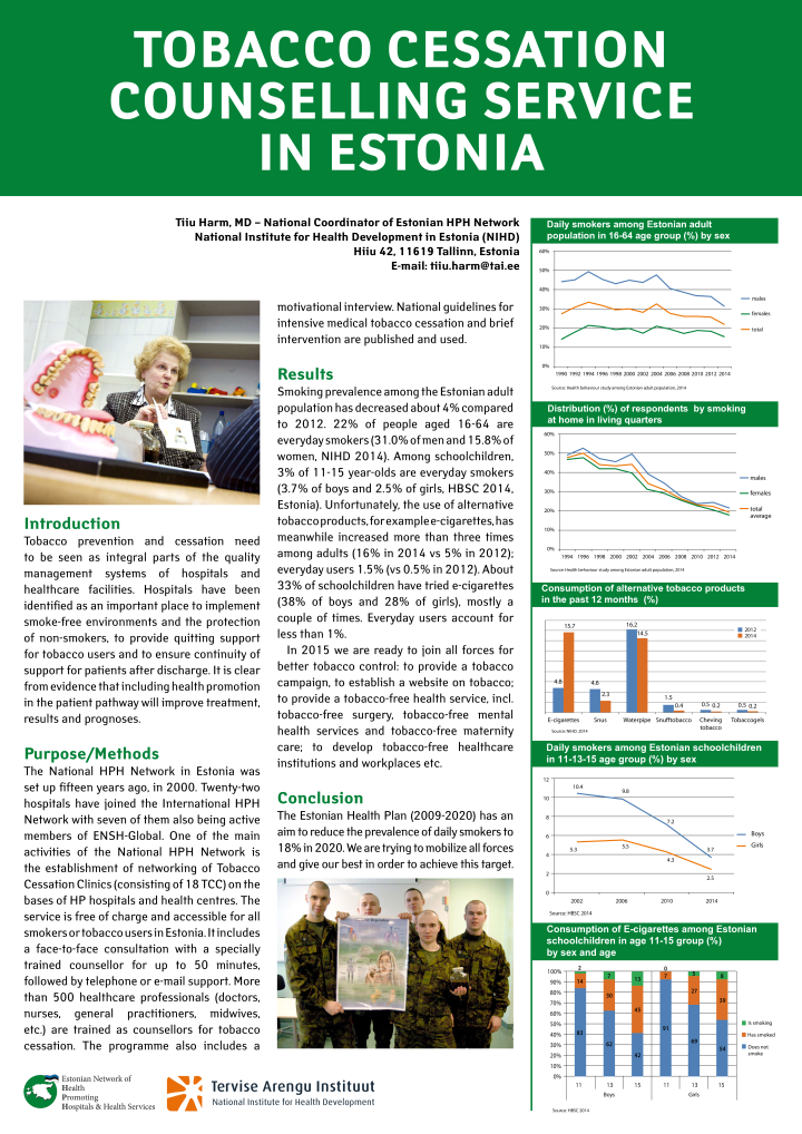 Tobacco Cessation Counselling Service in Estonia