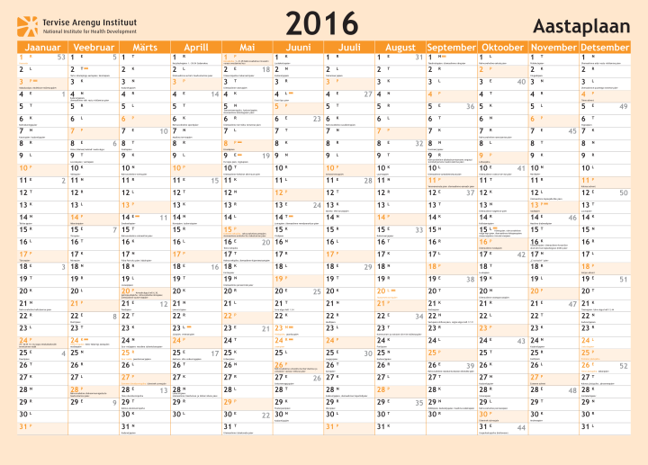 Aastaplaan 2016