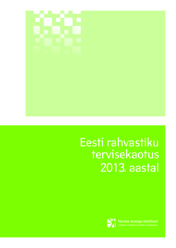 Eesti rahvastiku tervisekaotus 2013. aastal