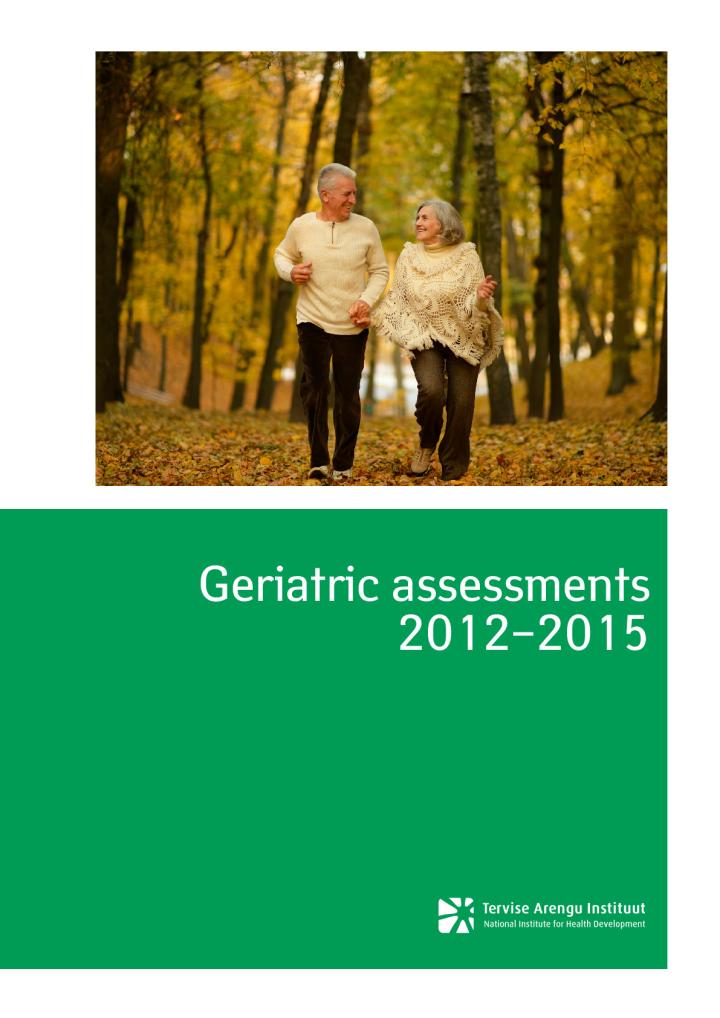 Geriatric assessments 2012–2015