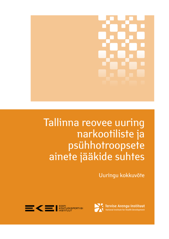 Tallinna reovee uuring narkootiliste ja psühhotroopsete ainete jääkide suhtes. Uuringu kokkuvõte