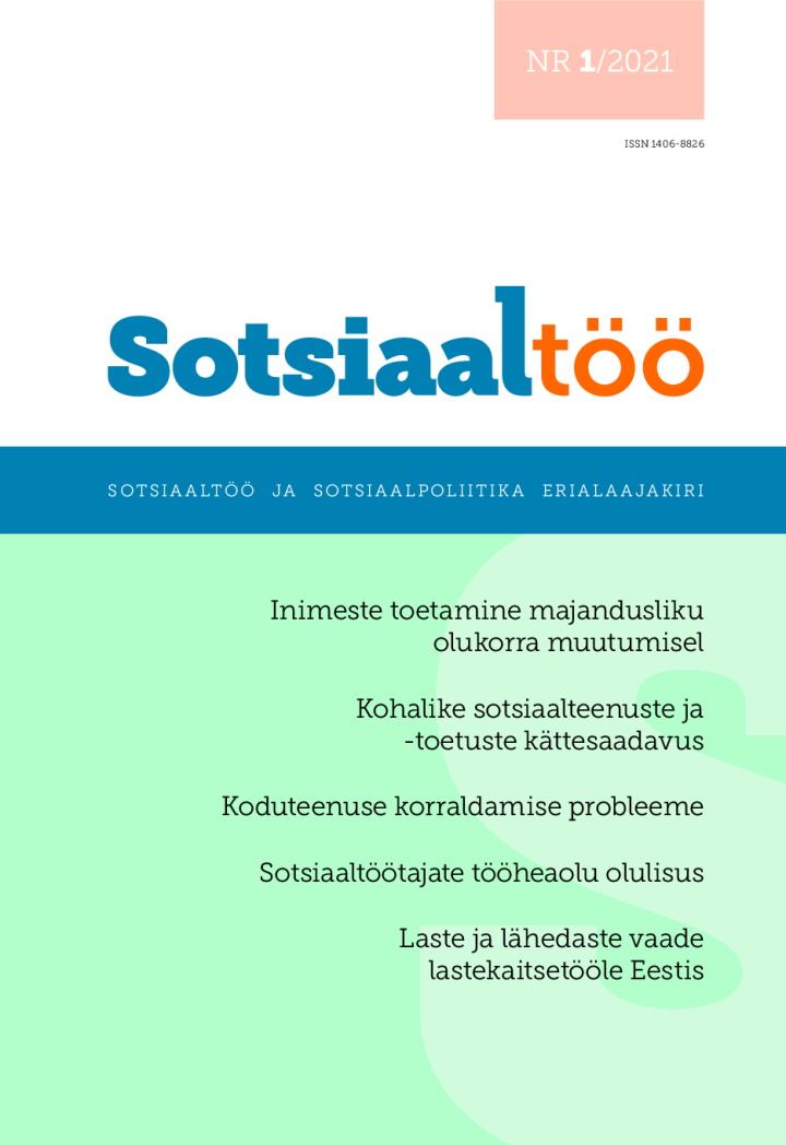 Sotsiaaltöö 1/2021